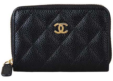 Chanel Classic Zipped Coin Purse Black (AP0216) .